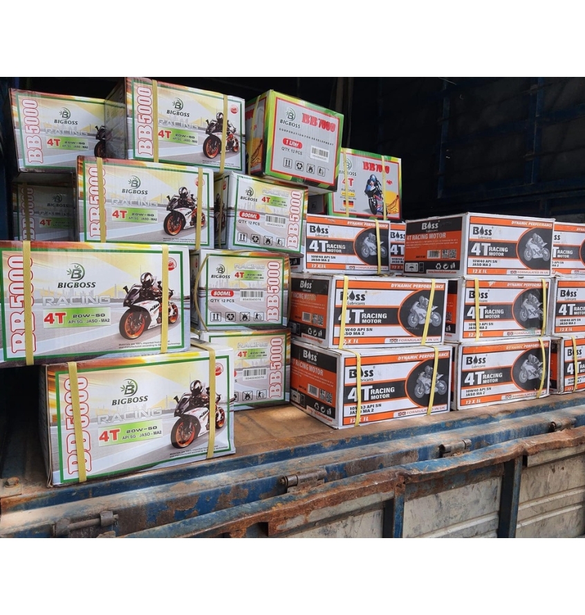 THÙNG Nhớt BIGBOSS BB5000 20W50 MA2 SG 1000ML X 12 CHAI