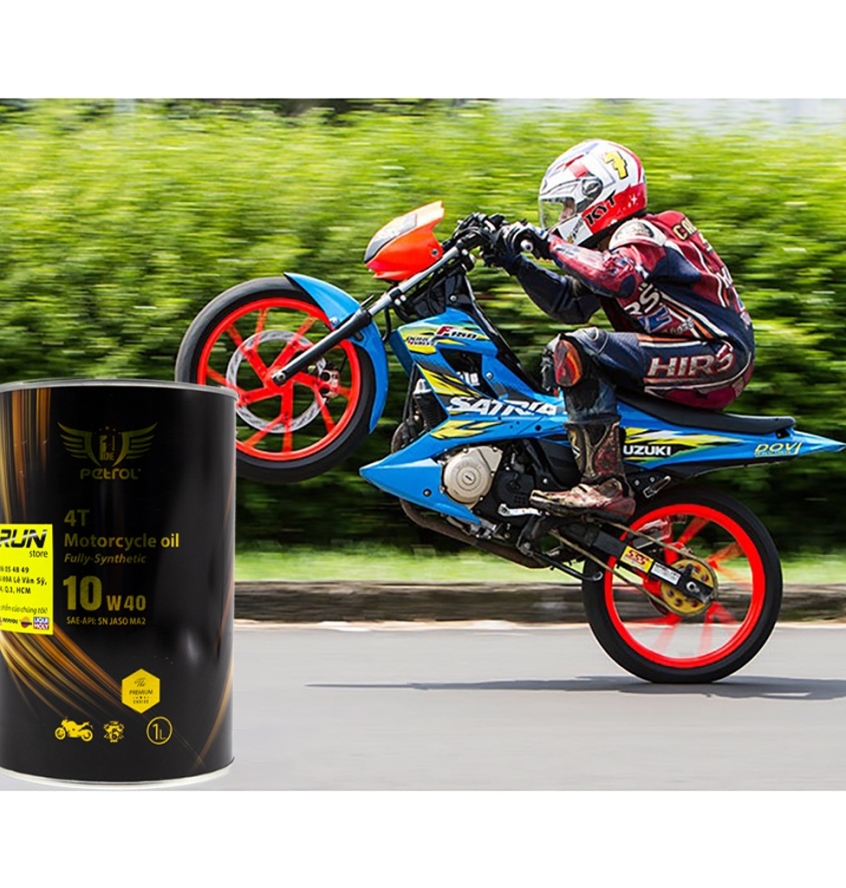 THÙNG Nhớt Tổng Hợp PETROL ONE 10W40 MA2 – API SN – 1000ml X 12 LON