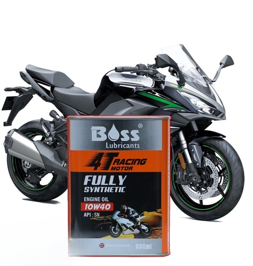 THÙNG Nhớt  BOSS RACING Motor 4T 10W40 MA2 1000ml - Fully Synthetic LUBRICANTS