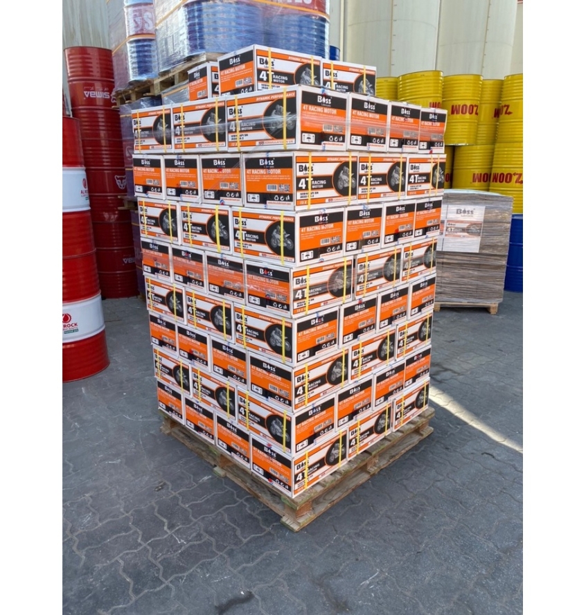 THÙNG Nhớt Nhập Khẩu cao cấp BOSS RACING MOTOR 4T 10W40 MA2 - 800Mml X 12 LON - Fully Synthetic LUBRICANTS