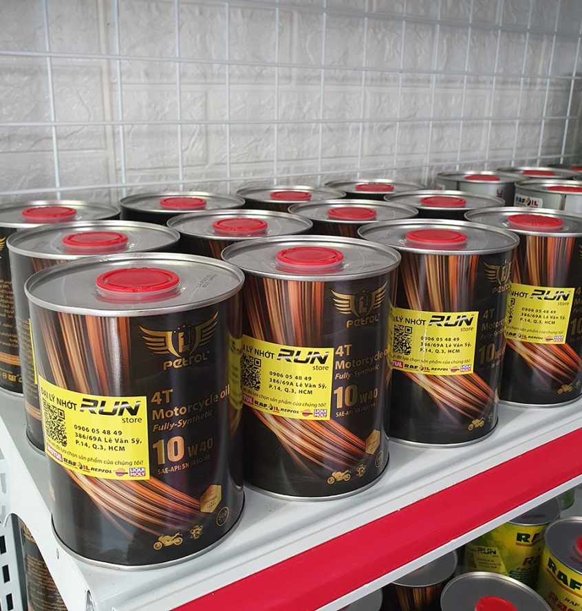 THÙNG Nhớt  PETROL ONE 10W40 MA2 800ml X 12 LON FULLY SYNTHETIC - Made In UAE