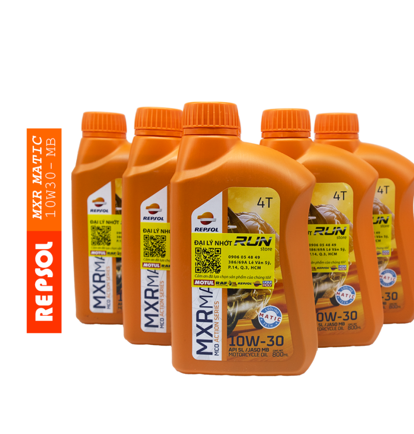 THÙNG Nhớt Repsol Matic 10w30 800ml JASO MB - Nhớt Dành Cho Xe Ga - Nhớt khoáng Repsol Made In INDONESIA 