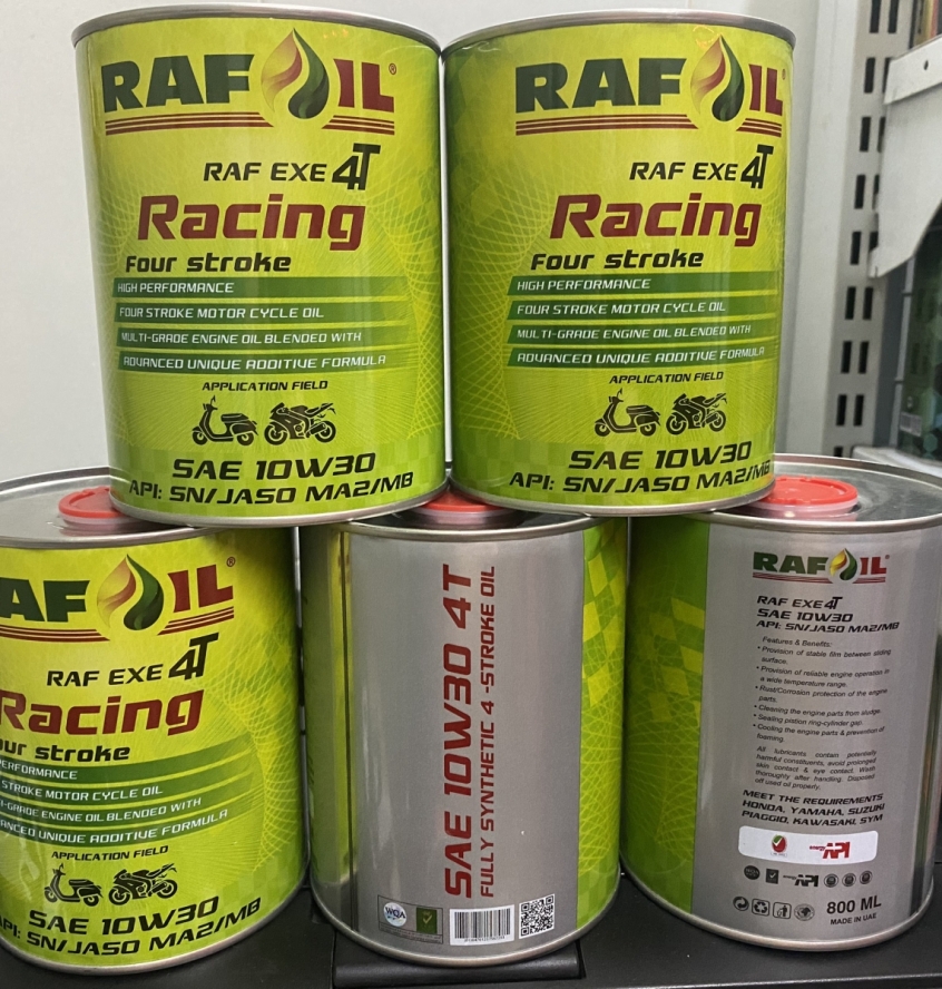 THÙNG nhớt Raf Oil 10W30 MA2 - MB 800ml tổng hợp toàn phần